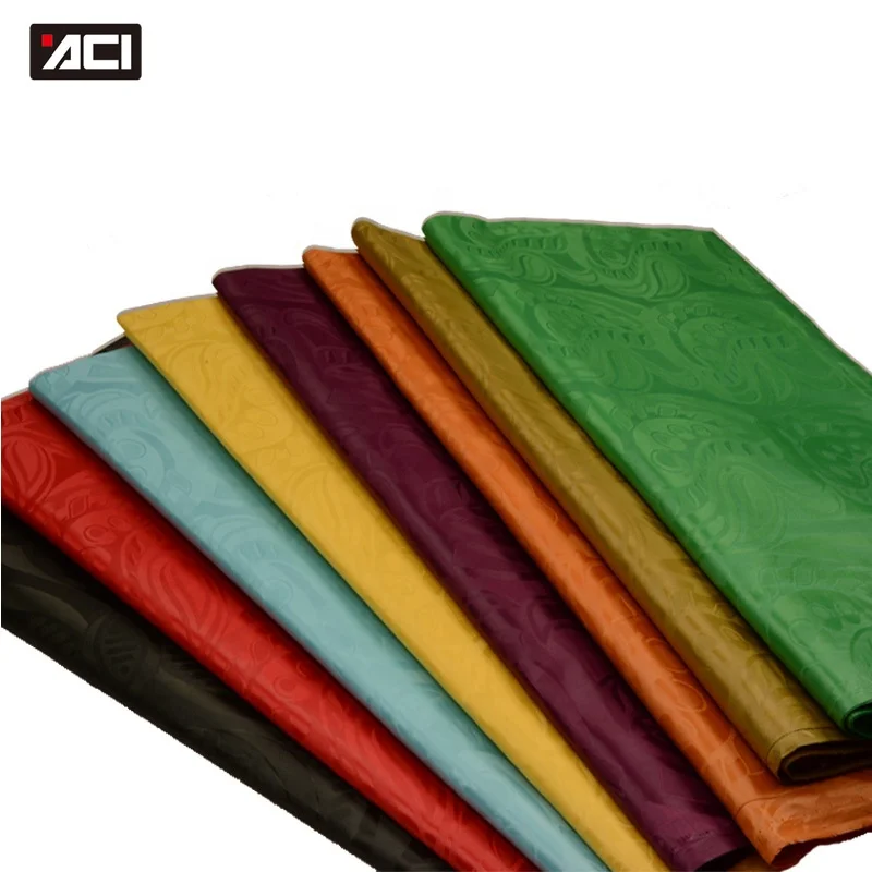 ACI Couleur De Bazin Riche African Jacquard Fabric Vip Quality Nigeria Shadda Damask Guinea Brocade Fabric 10 Yards/Piece
