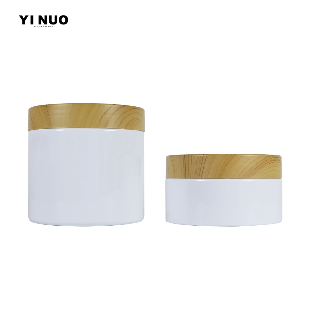 150ml 180ml 200ml 250ml home storage jar Clear Pet Jars Container With Plastic bamboo Lid Transparent Plastic Storage Bottle