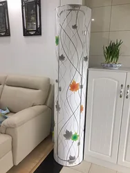 Van Gogh painted 360 degree rotating shoe cabinet European style living room locker