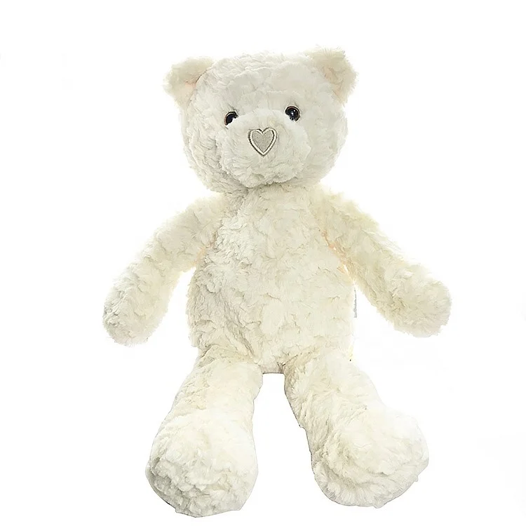 White soft valentines teddy bears wholesale plush stuffed animals custom teddy bear toys