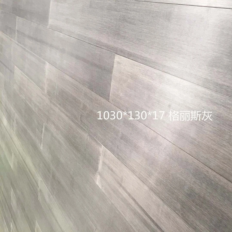 Nature and carbonized click lock strand woven bamboo flooring indoor