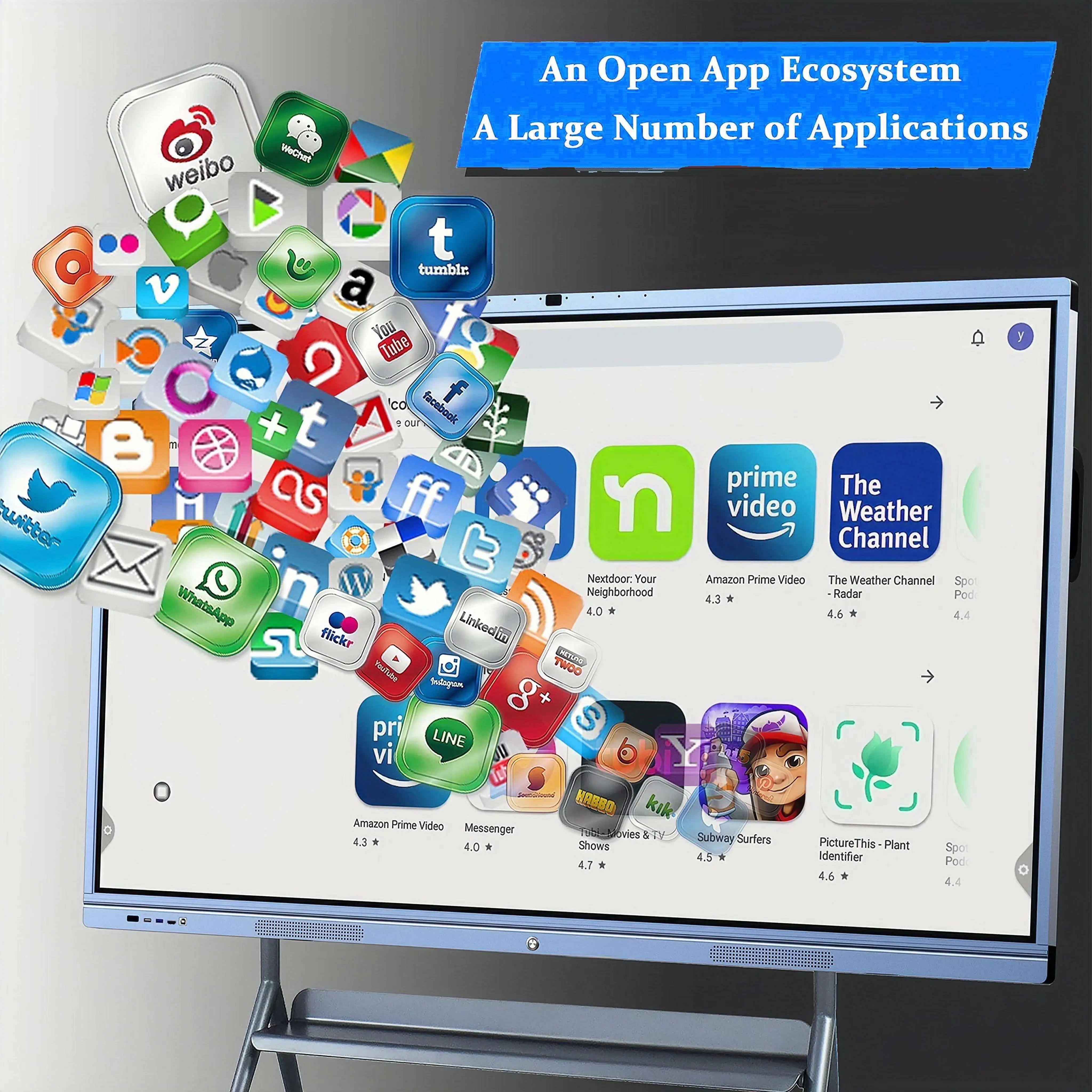 Customized Office Interactive Flat Panel 32 43 55 65 75 86 Inch Electronic Whiteboard Interactive Board Smart Board For Meeting