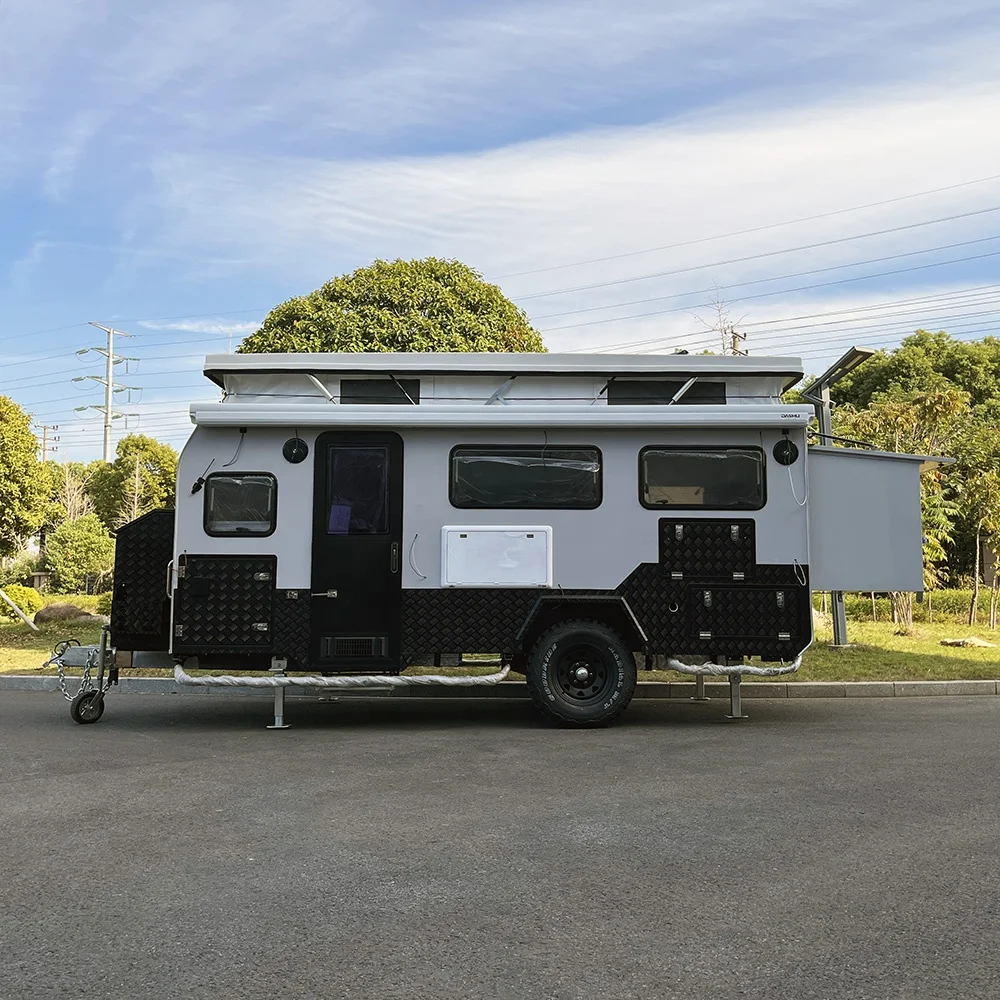 15FT family use camping caravan travel trailer with 5 berth