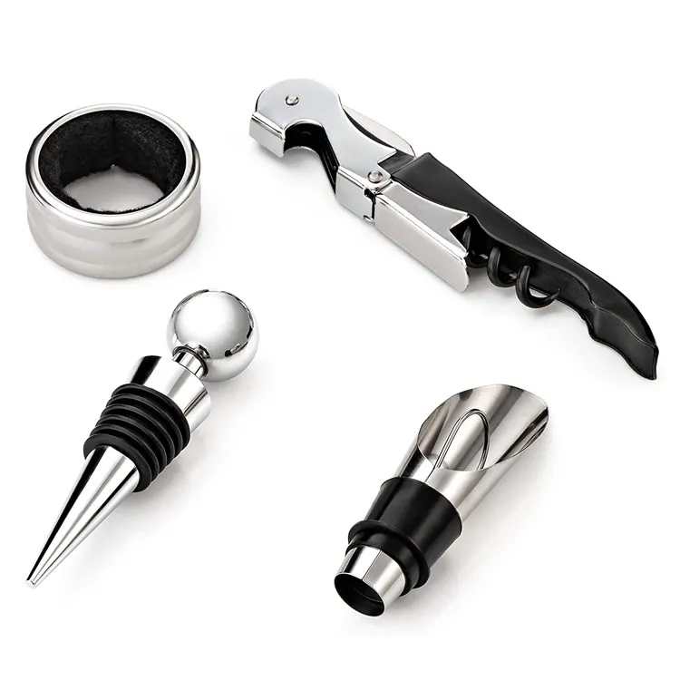 Professional Wine Lovers Wine Tasting Kit 4-piece Corkscrew Wine Opener Set