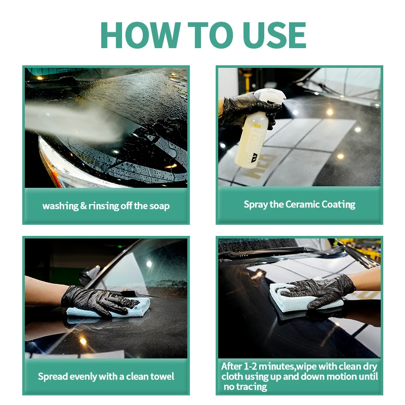 Nano ceramic coating spray Car Polish Auto Liquid Ceramic Coat car Care product Glass Coating