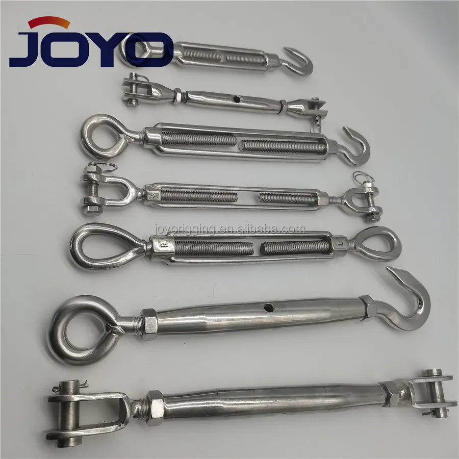 high quality rigging JIS frame type stainless steel 304 turnbuckle with eye and hook