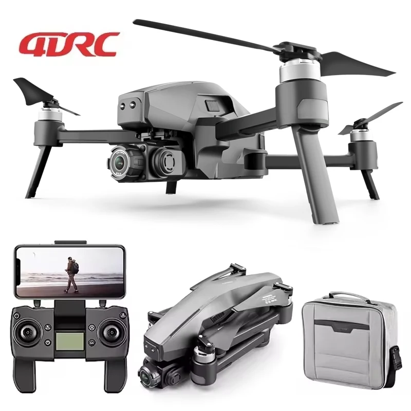 Дрон M1 GPS 4K HD Двойная камера 5 ГГц WIFI FPV Live Video летательный аппарат бесщеточный двигатель с автоматическим возвратом смарт-контроль дронов дистанционным управлением