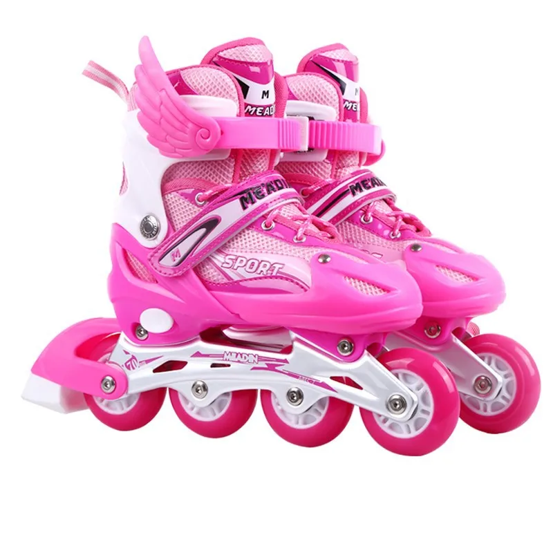 Adjustable Kids Quad Roller Skates with Light Up Wheels