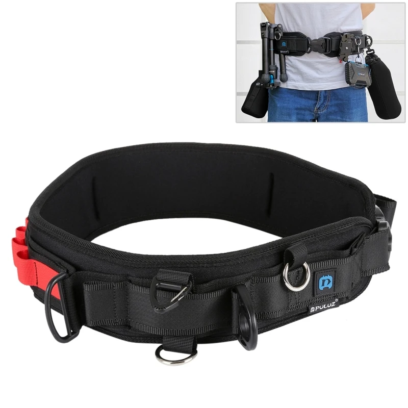 Hot sale products PULUZ Multi-functional waist belt Waistband with Hook for DSLR Cameras