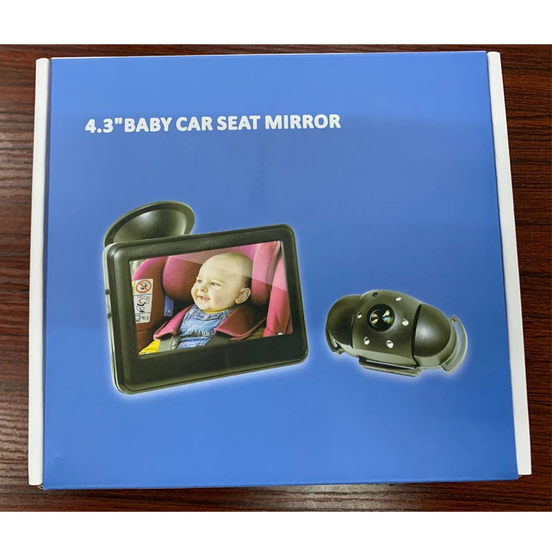 4.3Inch 1000TVL 120 Degree Wide Angle Car Baby Video Monitor Night Vision Baby Car Camera