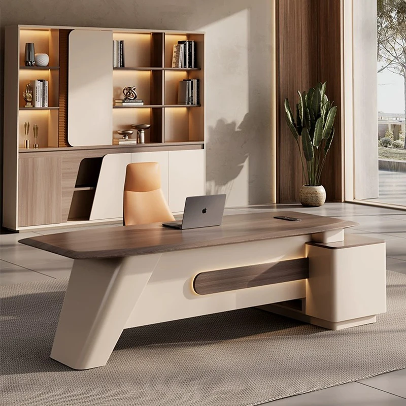 Modern CEO Executive Desk  Office desk Furniture Manager Desk Wooden L shape office table