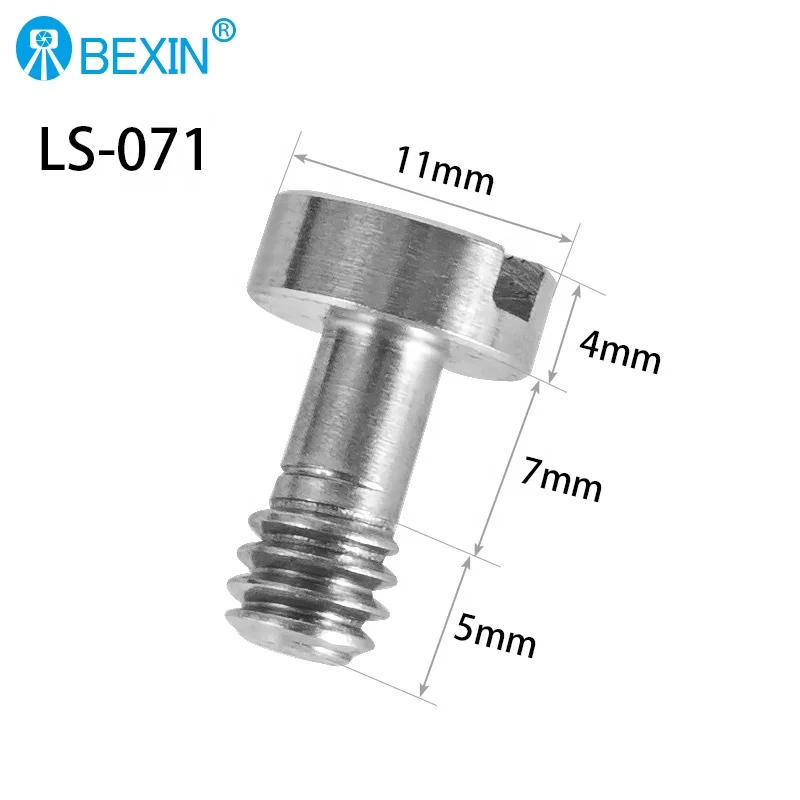 BEXIN Factory Wholesale 1/4 Inch hidden Camera Screw Tripod Mount Adapter Quick Release plate Screw For Tripod Ball Head Plate