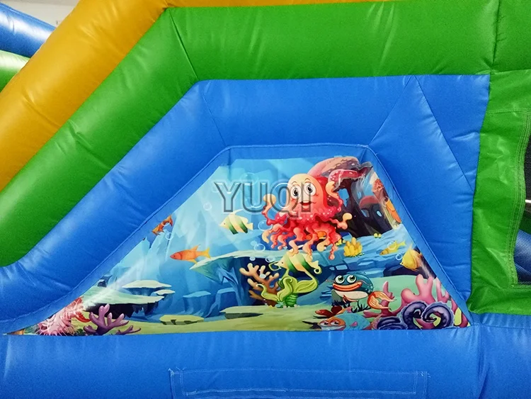 New design seaworld/ ocean  world popular inflatable jumping castles inflatables slide combo