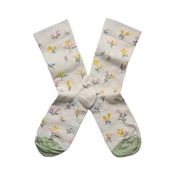 Manufacturer wholesale custom design Korean style young girls fuzzy cute printed socks
