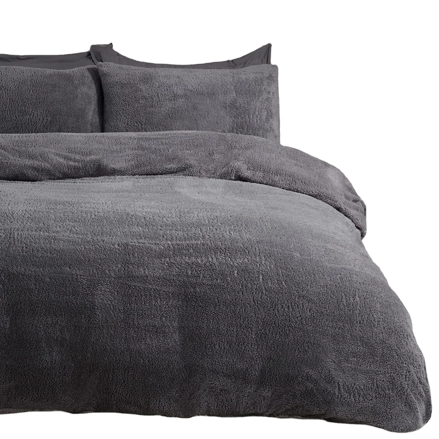 New bestseller teddy bear quality factory Custom wholesale Bed Cover sets warm fluffy and wearable duvet cover sets bedlinen set