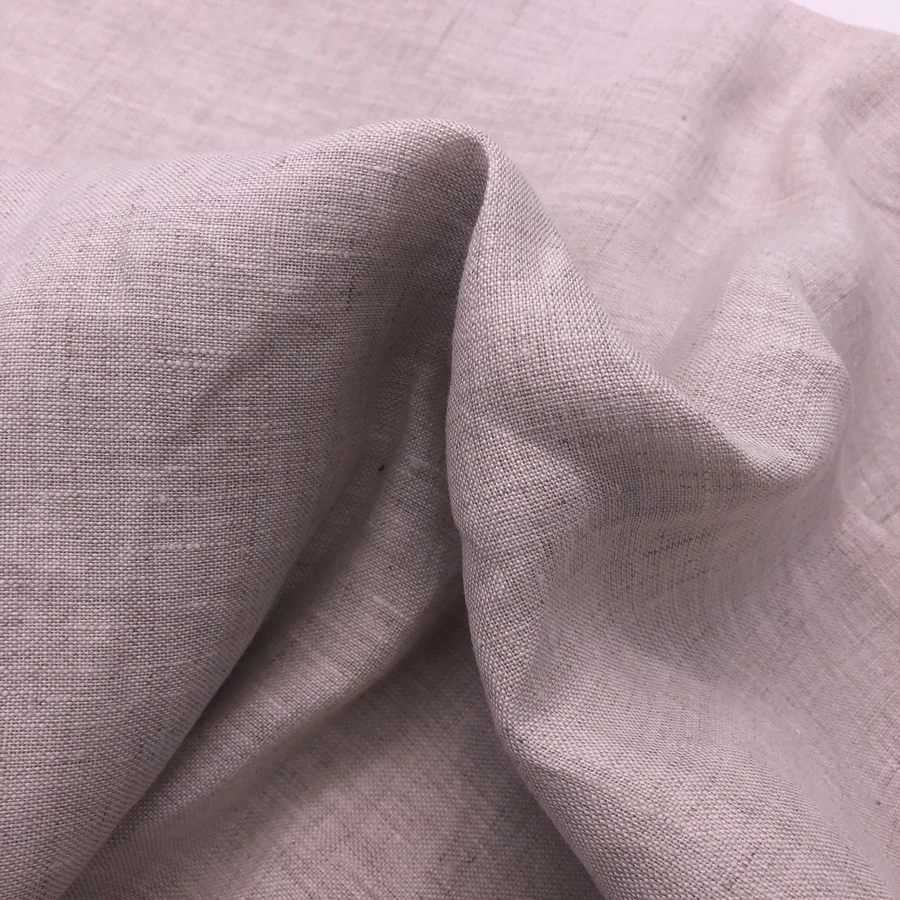280cm Wide Width Plain Dyed stock 100% French Linen fabric For Curtain Bedding Set or clothing