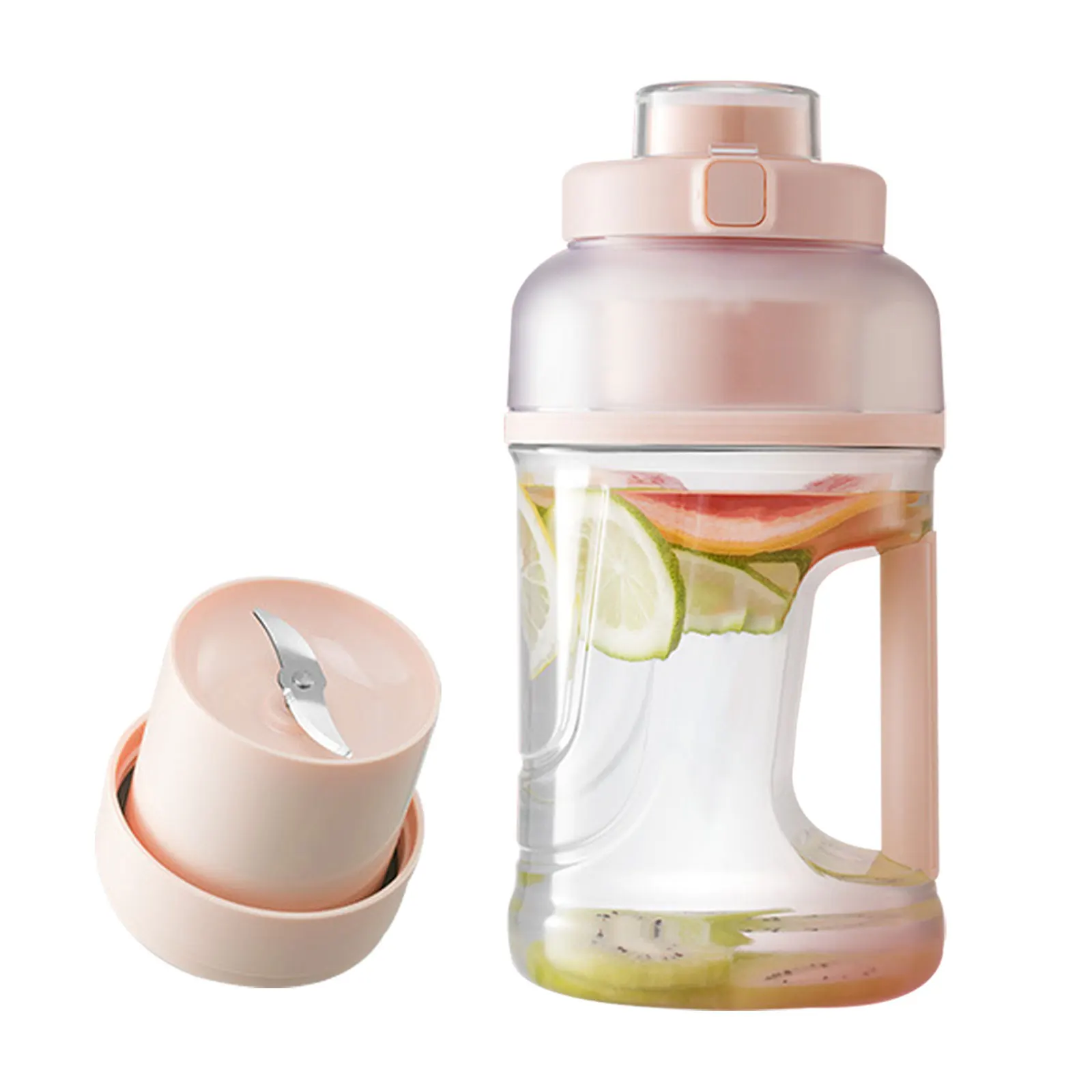 1000ML Portable Juicer Cup 2 in 1 Water and Juicer Shaker Bottle Personal Sports Health Electric Juice Blender