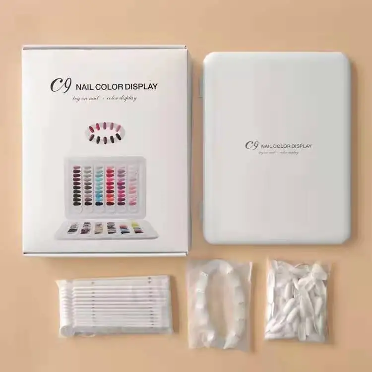 Wholesale Nail Color Palette Book C9 Nail Sample Display Book Portable 120 Color Nail Color Book Display