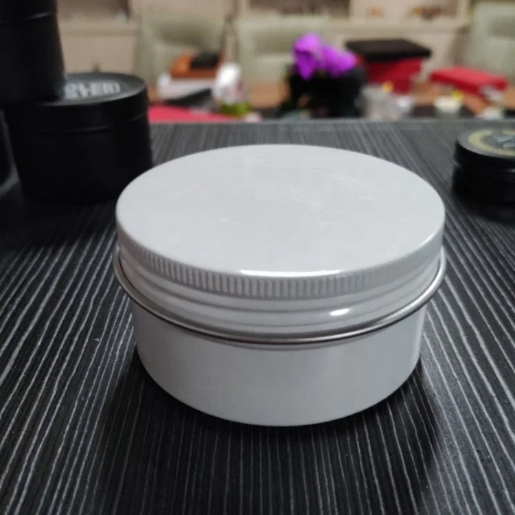 Скраб пустой для тела, воск для бороды, бальзам для губ, крем-контейнер 10 г, 15 г, 20 г, 30 г, 50 г, 60 г, 80 г, 100 г, 150 г, золотой, черный, белый, алюминиевая банка