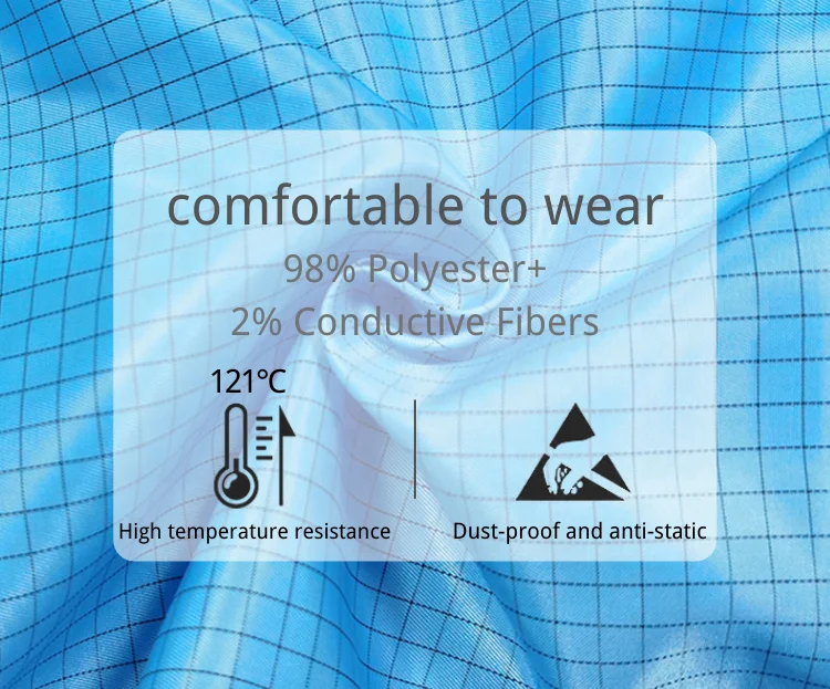 Wholesale New Style Cleanroom Jumpsuit Antistatic Suit ESD Lab Coverall