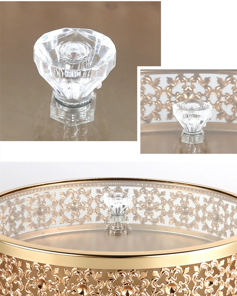 Eid Mubarak Moon Star Serving Tray Tableware Dessert Round Ramadan Plate