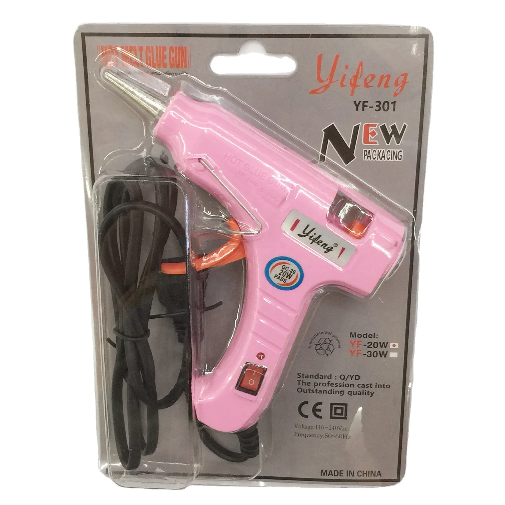 Germany hot selling good quality 20w small glue stick machine hot melt glue gun with switch
