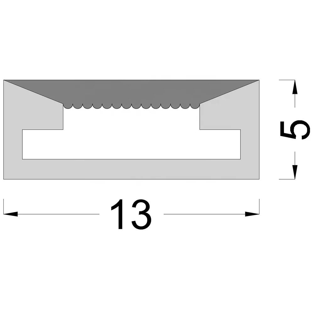 Светодиодная неоновая трубка Водонепроницаемая IP65 5 м/рулон 15*5 мм для 12 светодиодной ленты 90 идеальных 75 медных световых струн 100% силикон