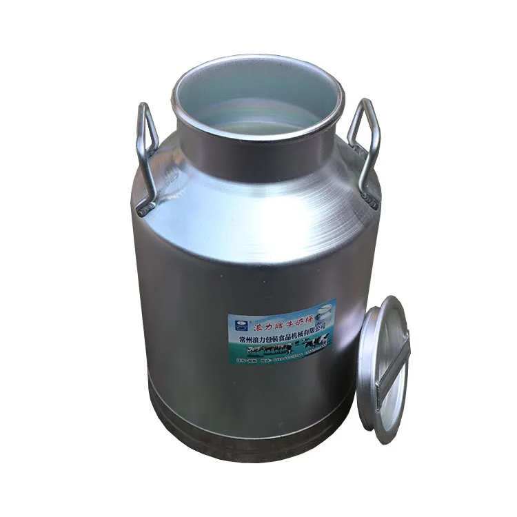 JCG-50L Simple Lid Milk Aluminum Bucket Aluminum Alloy Milk Cans Milk Transport Tanks Without Sealing Ring