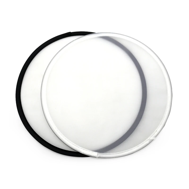 Customized Collapsible Printed Fold Fan  Folding Polyester Fabric Discs Sublimation Flying disc with a Small Case