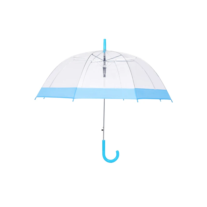 wholesale  Clear umbrella dome transparent shape princess umbrella parasol wedding kid umbrella for girl