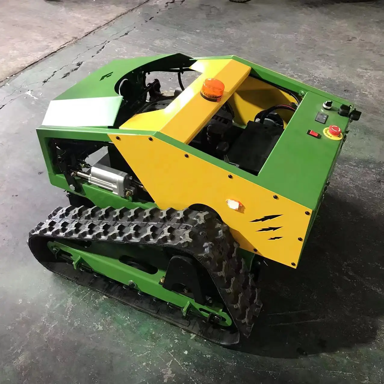 The climbing self generating system lawn mower has superior performance