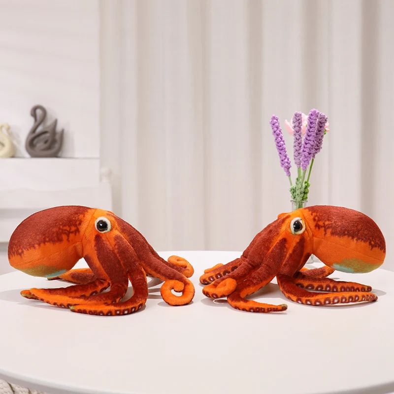 New sunrise wholesale soft cute stuffed Realistic Octopus Plush Giant Stuffed Marine Animals Toy Gifts for Kids with eight legs
