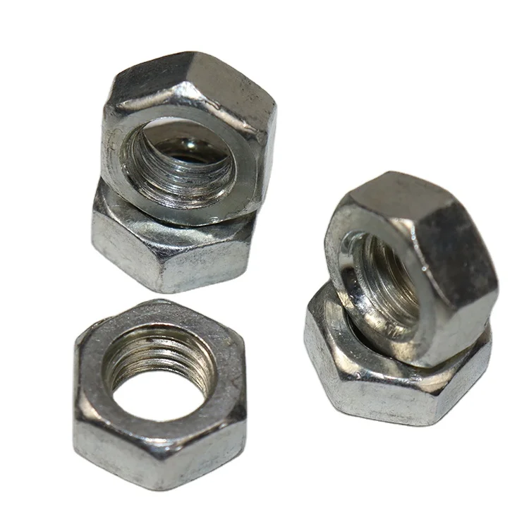 Hex Head Nut Factory Price Carbon Steel DIN 934 Zinc Plated