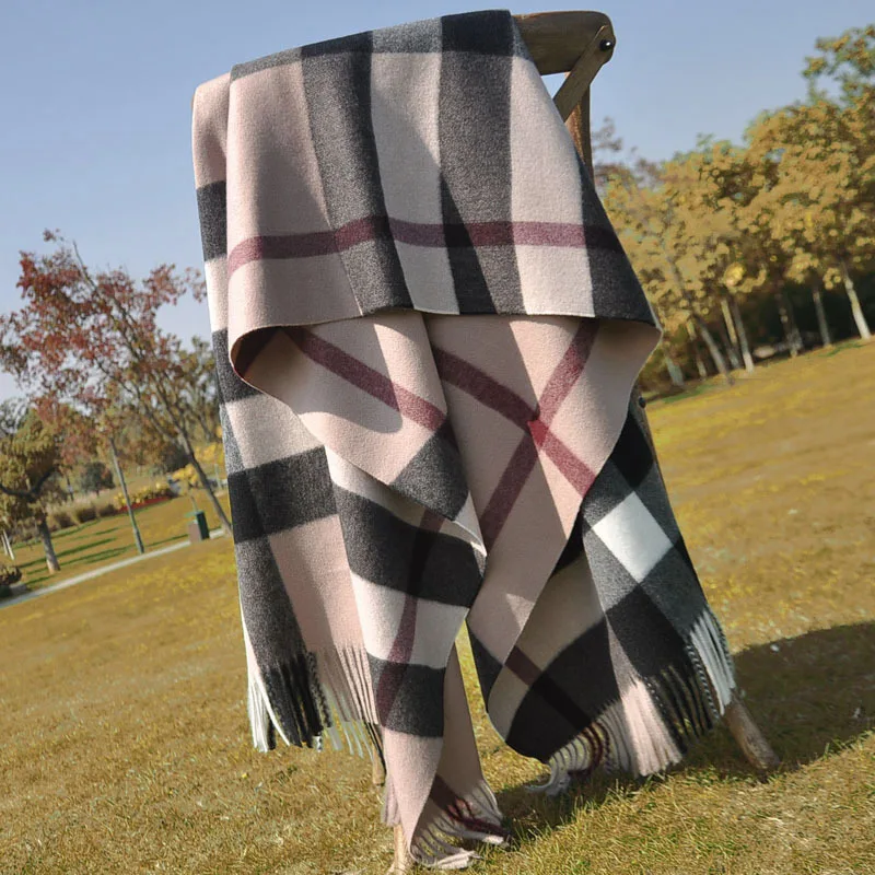 190*70cm Plaid scarf for women British classic  autumn and winter warm  scarf