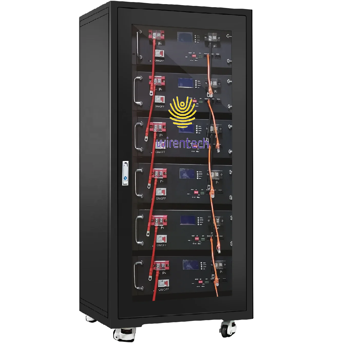 Wirentech manufacturer home base station 48V 51.2V 100AH lifepo4 battery cabinet