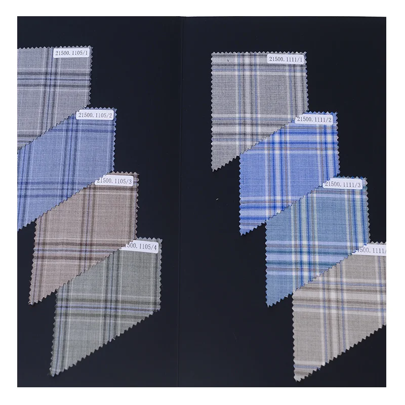 Advanced fabric export wool polyester blended fabric for business suits/casual blazer