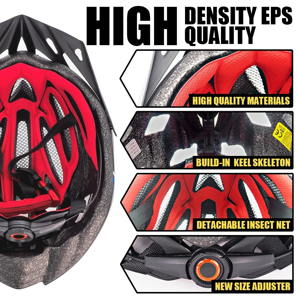 Adult Dirt Bike Helmet Sun Visor Sports Bike Helmet MTB road bicycle e-bike scooter road roller hiking camping cycling helmet