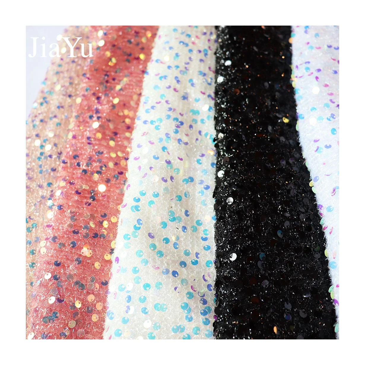 Swiss Lace Stretch Sequin Mesh Net Dress Glitter French Fabrics Dresses Embroidered Sequins Embroidery Fabric