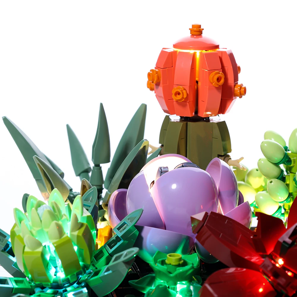 LIGHTAILING LED Simulation flower and grass building blocks Set Compatible With legos 10309 - not include legos set