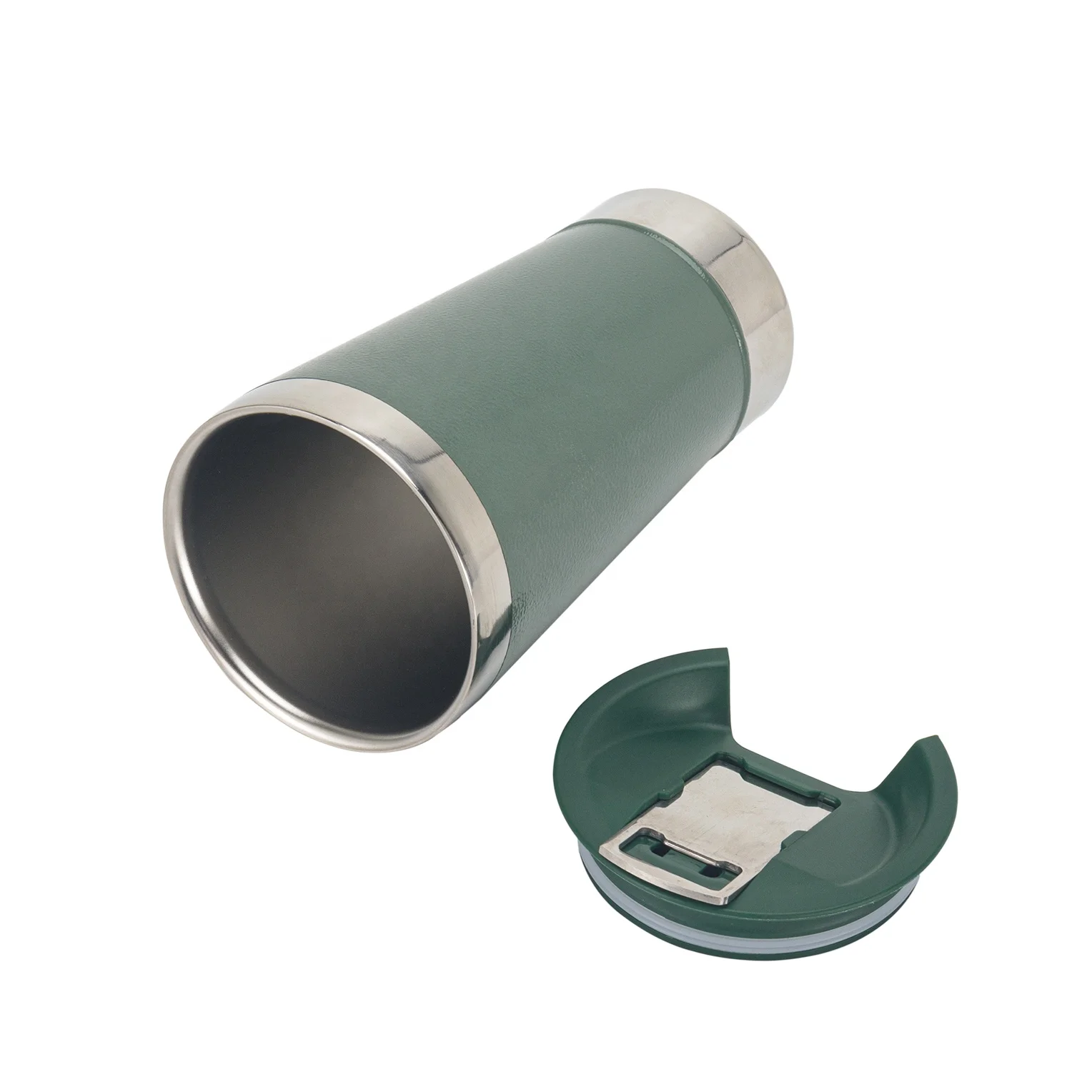 Red Reusable Custom Logo 16Oz Vaccum Thermal Glass Beer Cup With Opener And Lid