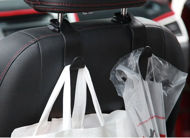 Car Seat Back Hook Universal Portable Car Accessories Interior Hanger Holder Storage for Car Bag Purse Cloth Decoration