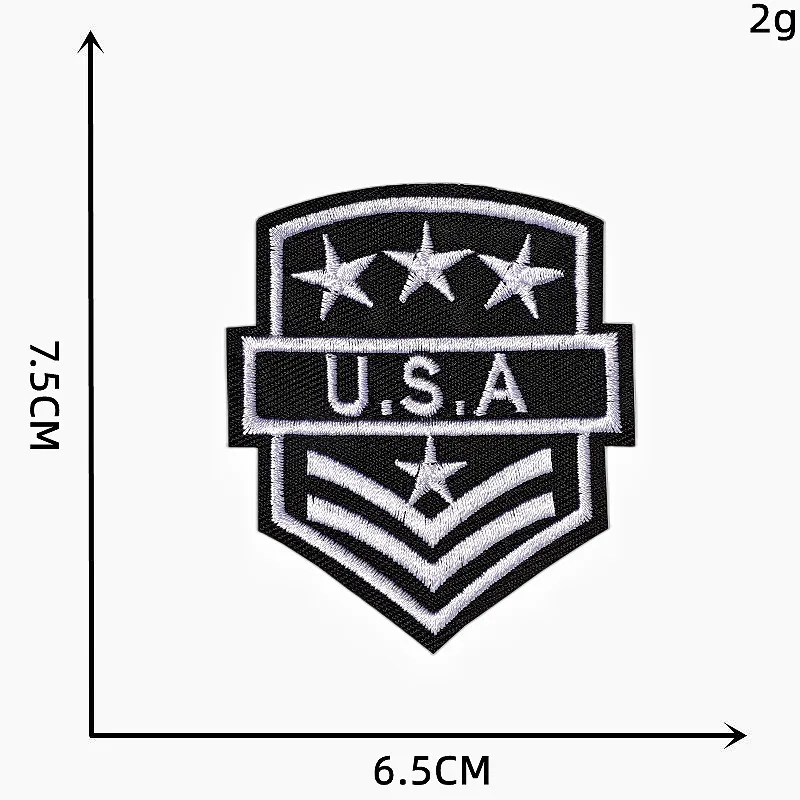 Computer black embroidered cloth patch badge down clothes jeans bags shoes and hats patches repair hole decoration