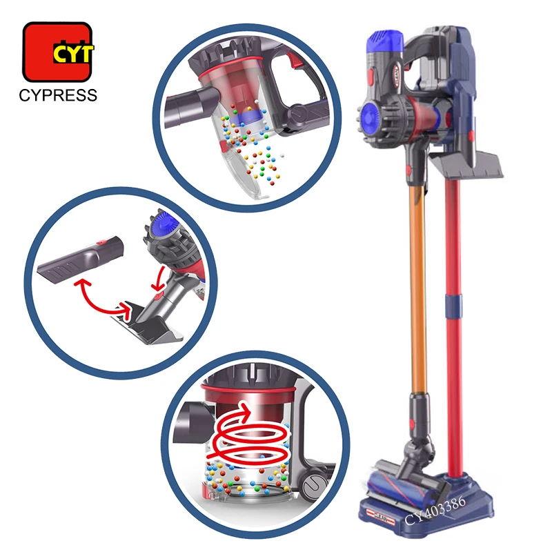 changeable attachment B/O cleaning toy kids vacuum cleaner toy