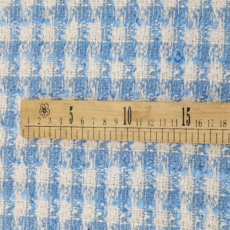 New Design 100% polyester tweed yarn dyed Heavyweight Fabric wool for Shacket Women Jacket