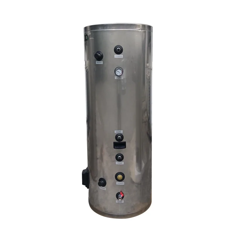 200L 250L 300L Air Source Heat Pump Duplex Stainless Steel Hot Water Tank with Magnesium Rod and 2kw Electric Heater