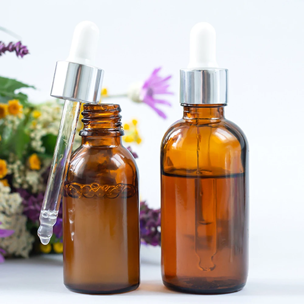 Factory Wholesale 80ml Frosted Glass Bottles Packaging Hair Oil Dropper Bottle Cosmetic Serum Bottle 100ml