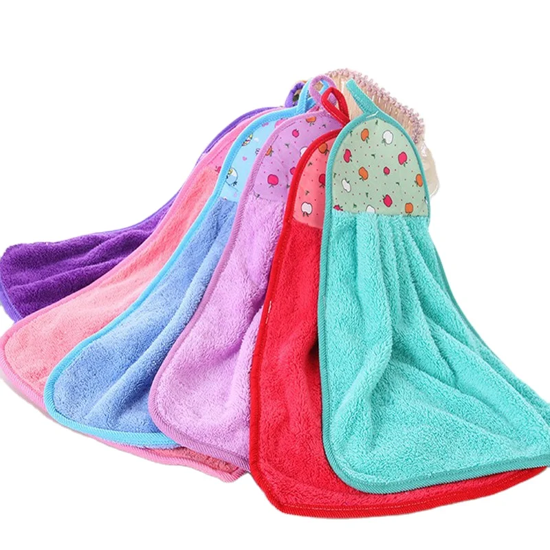 factory sale directly client design coral fleece hand towel stock