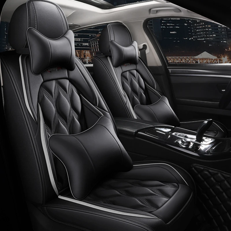 Fashion 2023New Design Luxury Leather Car Seat Covers Fit For Universal Car Seats Cushion