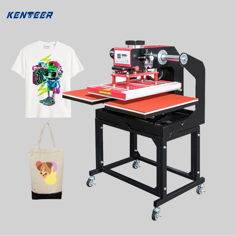 pneumatic double station heat press machine heat press machine double hydraulic double action press machine