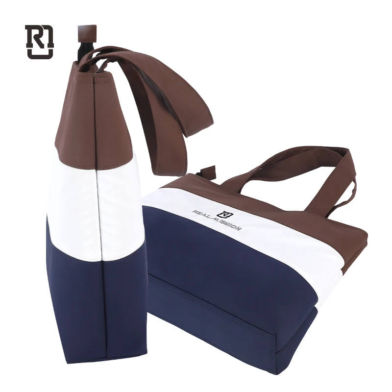 Rainbow Rm 2022 new design  large Canvas Fashion Leather Customized Leather Tote Bag Handbag Women Briefcase Bag